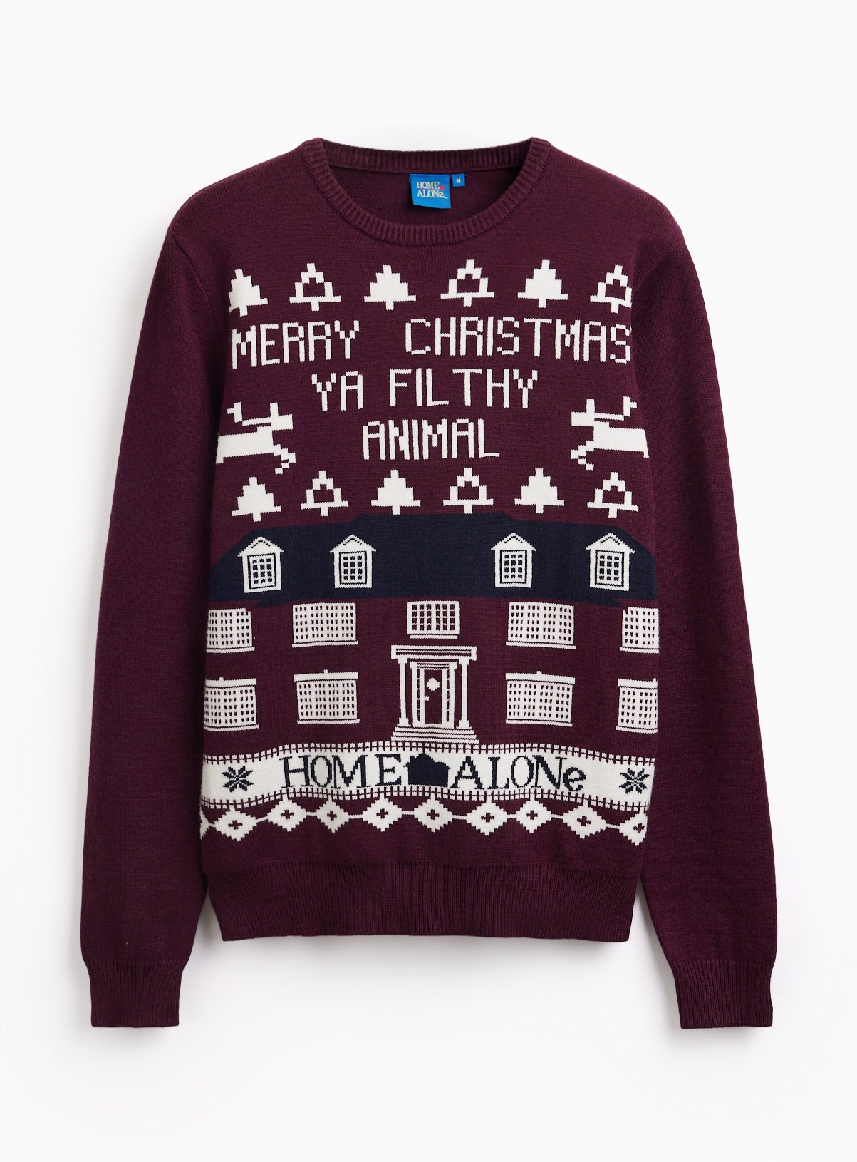 Home Alone Dark Red Christmas Jumper XXL - Image 2 thumbnail